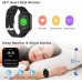 Smart Watch for Men Women 2021, 1.69'' HD Touch Screen Fitness Tracker Smartwatch for Android iOS, Fitness Watches Sleep Heart Rate Monitor, IP68 Waterproof Pedometer Activity Tracker 24 Sports Modes