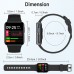 Smart Watch, ZOSKVEE Smartwatch for Android &amp; iOS with Heart Rate, Blood Oxygen Saturation, 1.4" Dynamic Watch Face IP68 Waterproof, Fitness Tracker 30 Days Standby for Men, Women