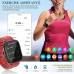 Smart Watches for Men Women,Fitness Tracker with Heart Rate Monitor Sport AMOLED Display Swimming Waterproof Watch for Android/ iOS/Phones, Black